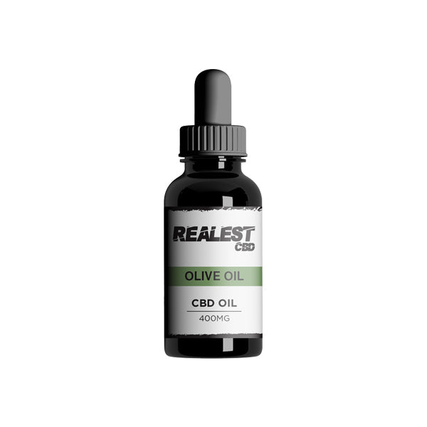 Realest CBD 400 mg d'huile d'olive CBD à large spectre - 30 ml (ACHETER-EN 1, OBTENIR 1 GRATUIT)