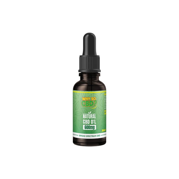 Why So CBD? Natural 600mg Broad-Spectrum CBD Oil - 30ml