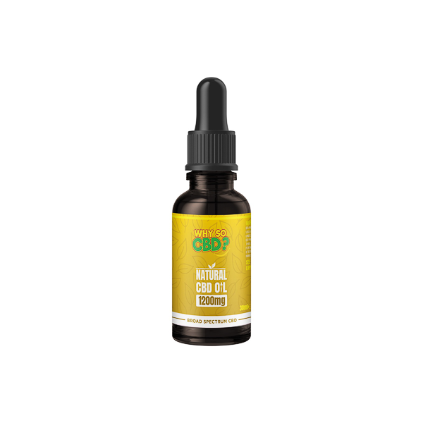 Why So CBD? Natural 1200mg Broad-Spectrum CBD Oil - 30ml