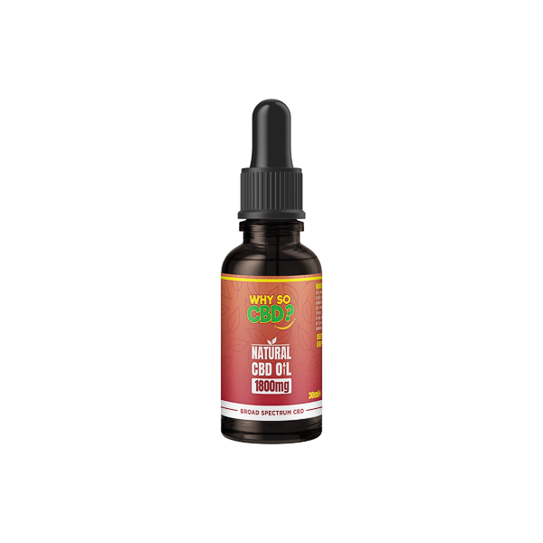 Why So CBD? Natural 1800mg Broad-Spectrum CBD Oil - 30ml