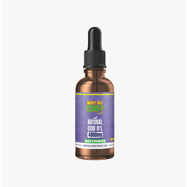 Pourquoi donc du CBD ? 4800 mg d'huile naturelle de CBD à large spectre - 50 ml