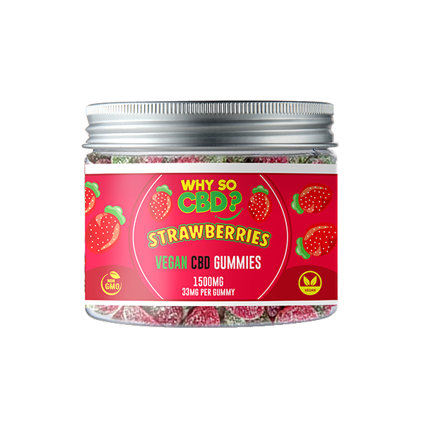 Why So CBD? 1500mg Broad Spectrum CBD Small Vegan Gummies - 11 Flavours - Shop Now At The CBD Hut 