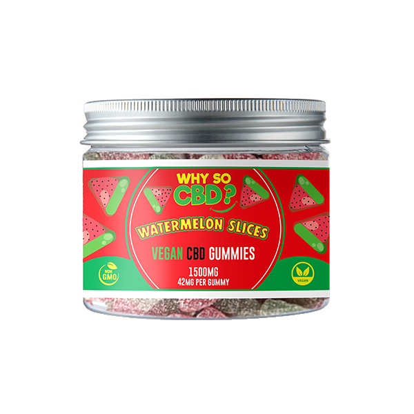 Why So CBD? 1500mg Broad Spectrum CBD Small Vegan Gummies - 11 Flavours - Shop Now At The CBD Hut 