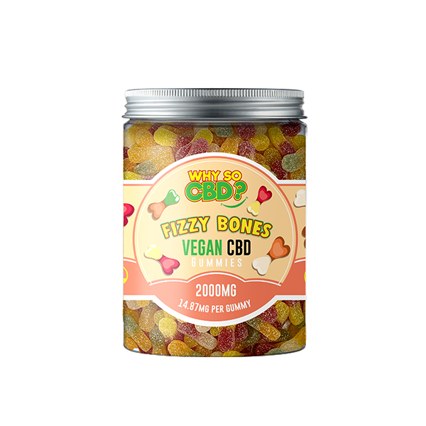 ¿Por qué entonces el CBD? Gomitas veganas grandes de CBD de 2000 mg - 11 sabores