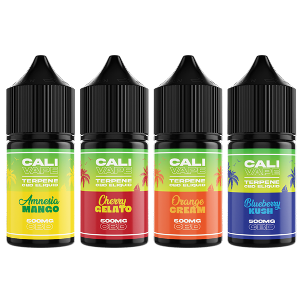 CALI VAPE 500mg Full Spectrum CBD E-liquid 10ml - Shop Now At The CBD Hut 