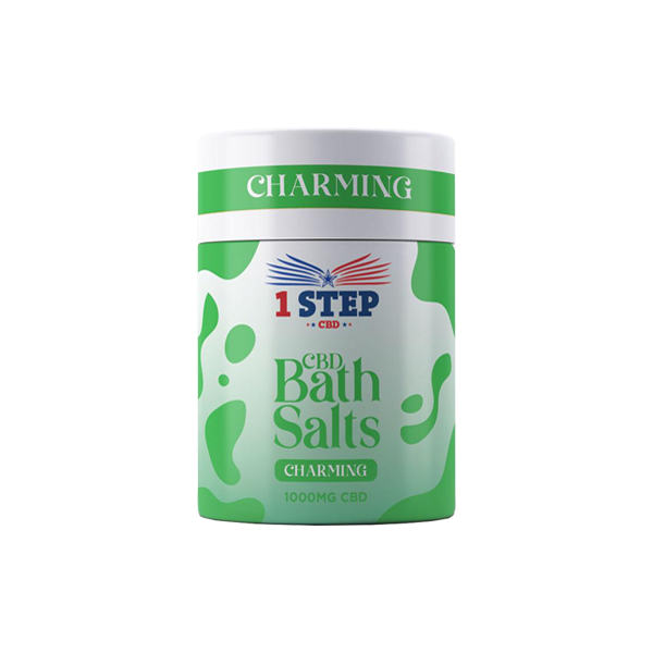 1 Step CBD 1000 mg Sales de baño de CBD - 500 g (COMPRAR 1 OBTENER 1 GRATIS)