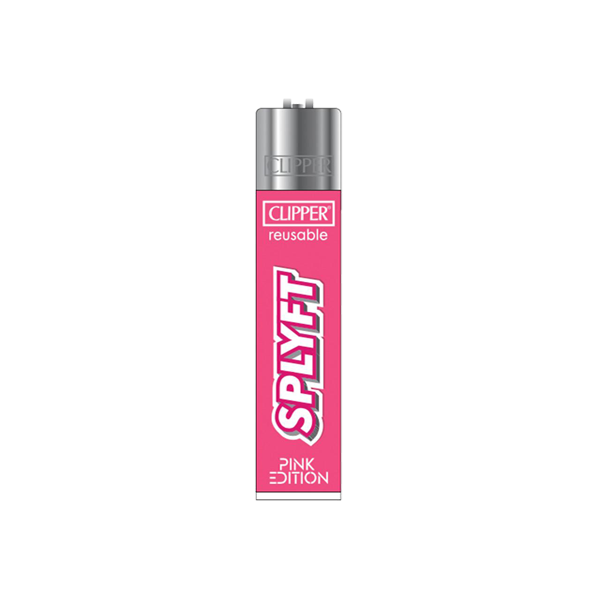 1 encendedor recargable clásico grande Clipper SPLYFT rosa