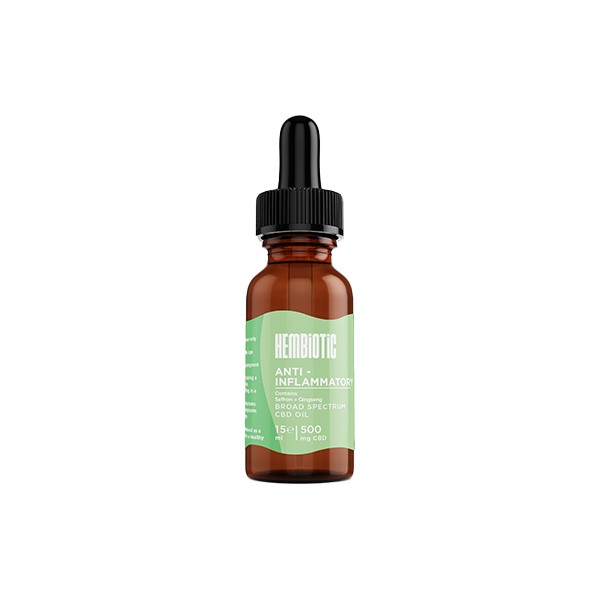 Hembiotic 500mg Broad-Spectrum Functional CBD Oil - 15ml | The CBD Hut 