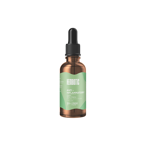 Hembiotic 2500mg Broad-Spectrum Bulk Functional CBD Oil - 50ml | The CBD Hut 