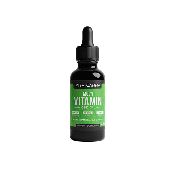 Vita Canna 700 mg Huile fonctionnelle CBD C8 MCT à large spectre - 30 ml