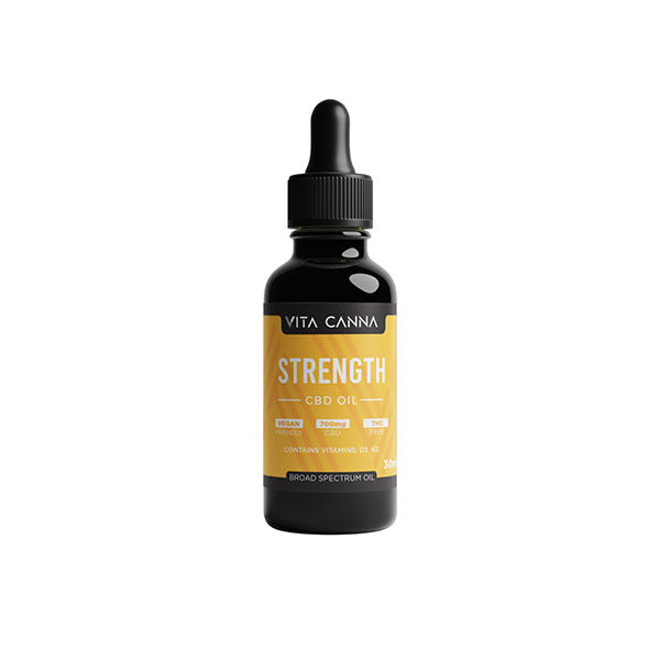 Vita Canna 700 mg Huile fonctionnelle CBD C8 MCT à large spectre - 30 ml