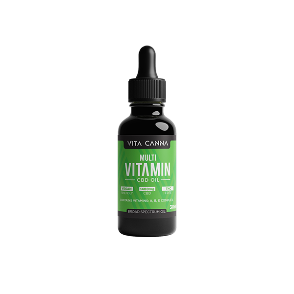 Vita Canna 1400 mg Huile fonctionnelle CBD C8 MCT à large spectre - 30 ml