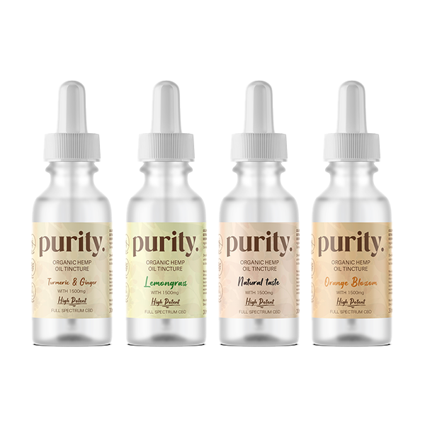 Purity 1500 mg Huile de chanvre CBD haute puissance à spectre complet 30 ml