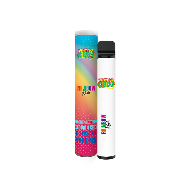 Why So CBD? 300mg CBD Broad Spectrum Disposable Vape - 2ml - Shop Now At The CBD Hut 