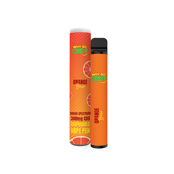 Why So CBD? 300mg CBD Broad Spectrum Disposable Vape - 2ml - Shop Now At The CBD Hut 