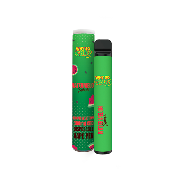 Why So CBD? 300mg CBD Broad Spectrum Disposable Vape - 2ml - Shop Now At The CBD Hut 