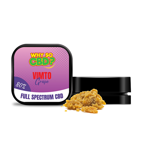 Why So CBD? 80% Full Spectrum CBD Crumble - 1g - Shop Now At The CBD Hut 