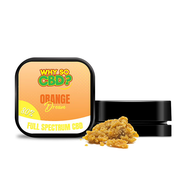 Why So CBD? 80% Full Spectrum CBD Crumble - 1g - Shop Now At The CBD Hut 