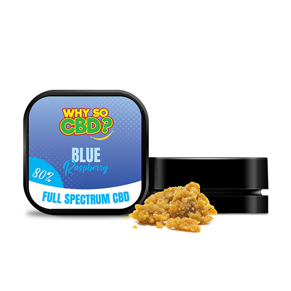 Why So CBD? 80% Full Spectrum CBD Crumble - 1g - Shop Now At The CBD Hut 