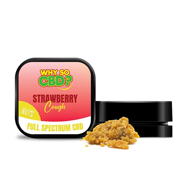 Why So CBD? 80% Full Spectrum CBD Crumble - 1g - Shop Now At The CBD Hut 