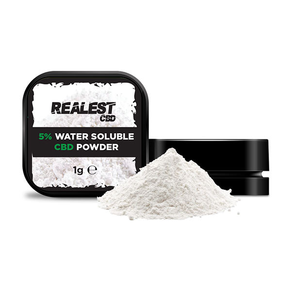 Realest CBD 5 % de poudre de CBD soluble dans l'eau (ACHETER-EN 1, OBTENIR 1 GRATUIT)