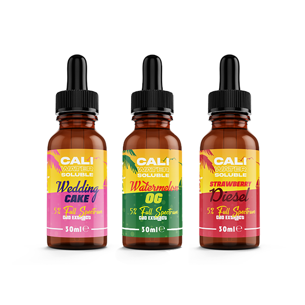 CALI 5% Extracto de CBD de espectro completo soluble en agua - Original 30ml