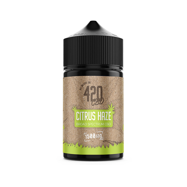 420 E-liquids 1500mg Broad-Spectrum CBD E-Liquid - Citrus Haze | Buy at The CBD Hut 