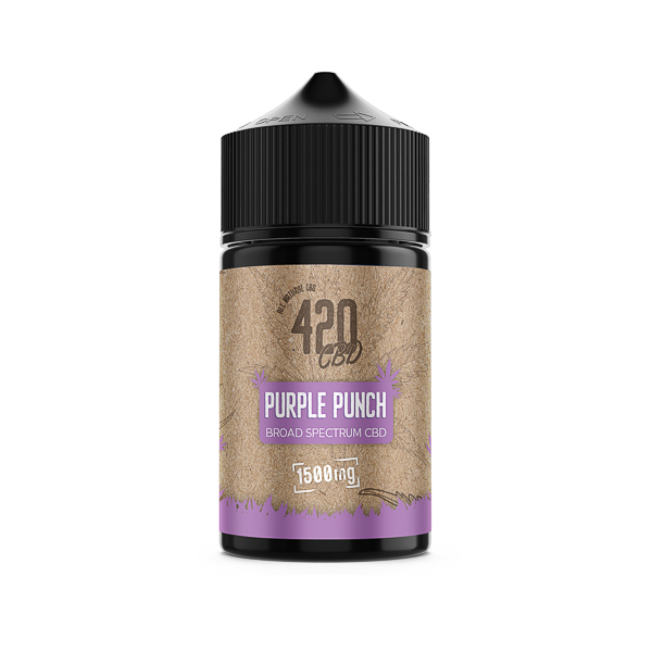 420 E-liquids 1500mg Broad-Spectrum CBD E-Liquid - Purple Punch | Buy at The CBD Hut 