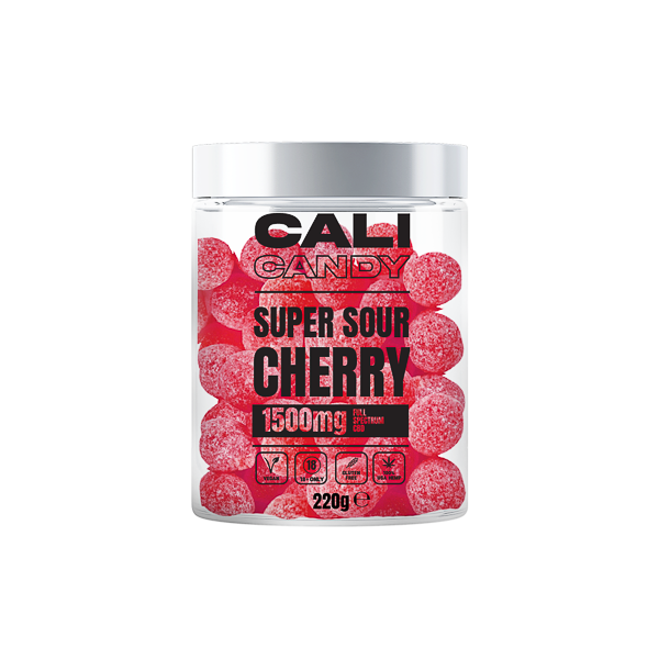 CALI CANDY MAX 1500 mg Bonbons végétaliens CBD à spectre complet - 10 saveurs