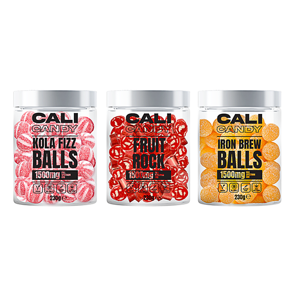 CALI CANDY MAX 1500mg Full Spectrum CBD Vegan Sweets  - 10 Flavours - Shop Now At The CBD Hut 