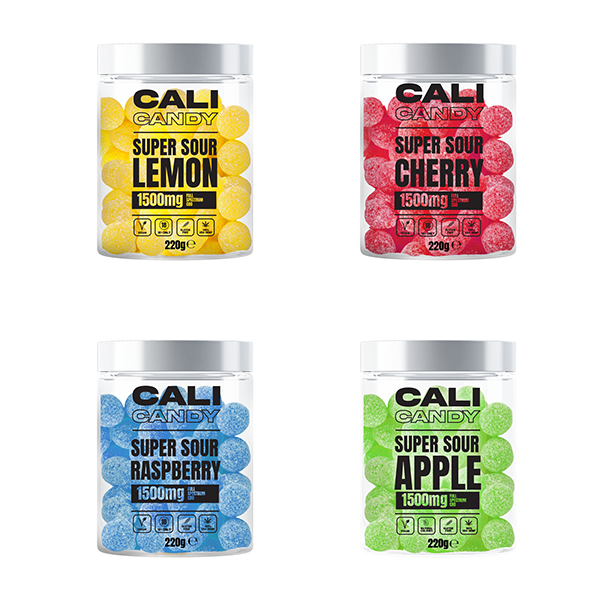 CALI CANDY MAX 1500mg Full Spectrum CBD Vegan Sweets - 10 Flavours