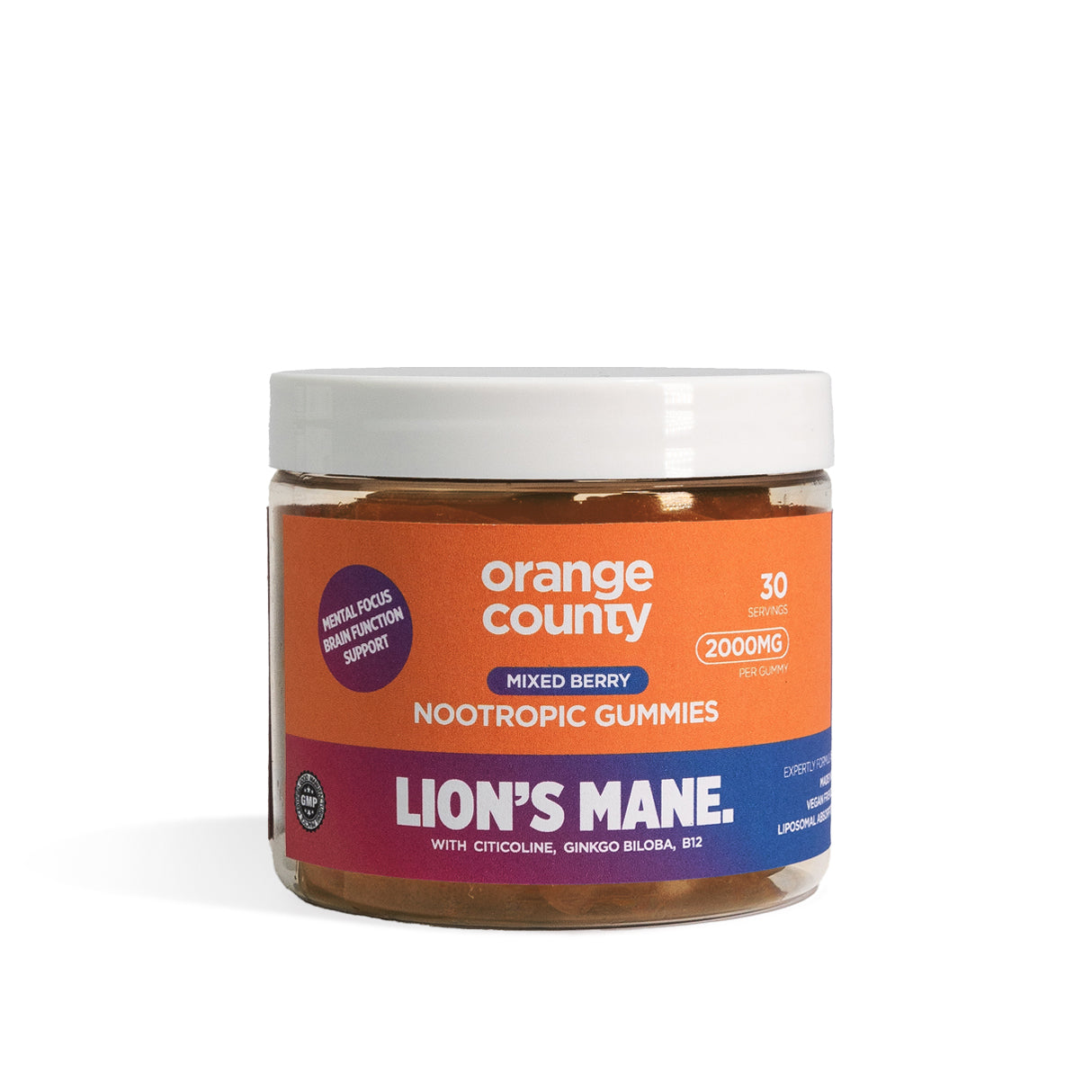 Orange County Lions Mane Nootropic Gummies