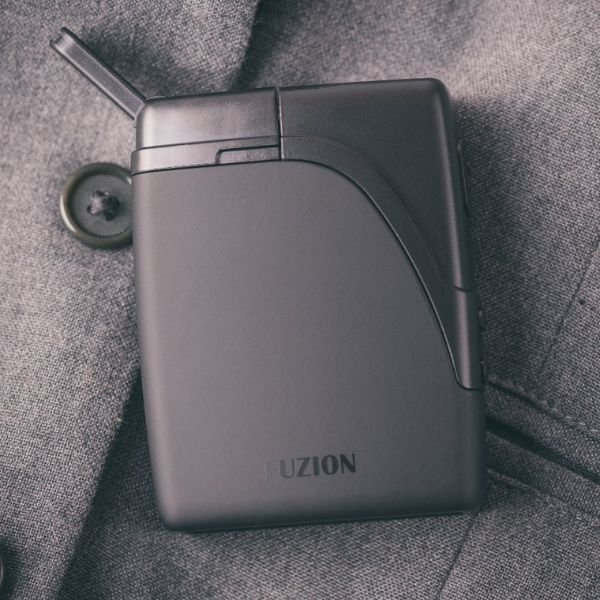 Nebula Fuzion Dry Herb Vaporizer on a coat