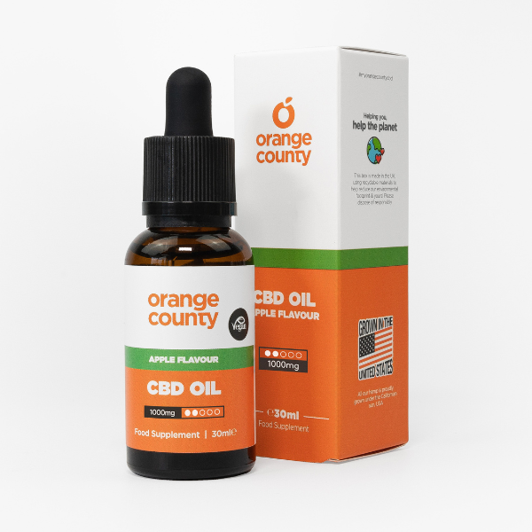 Orange County Apple Flavour CBD oil