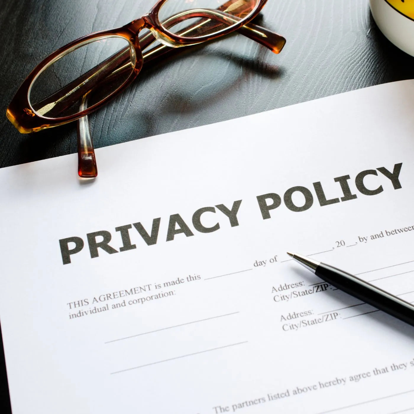 Privacy policy agreement