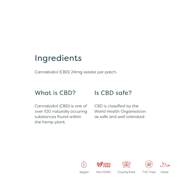 Prym Health 720mg CBD Patches Ingredients