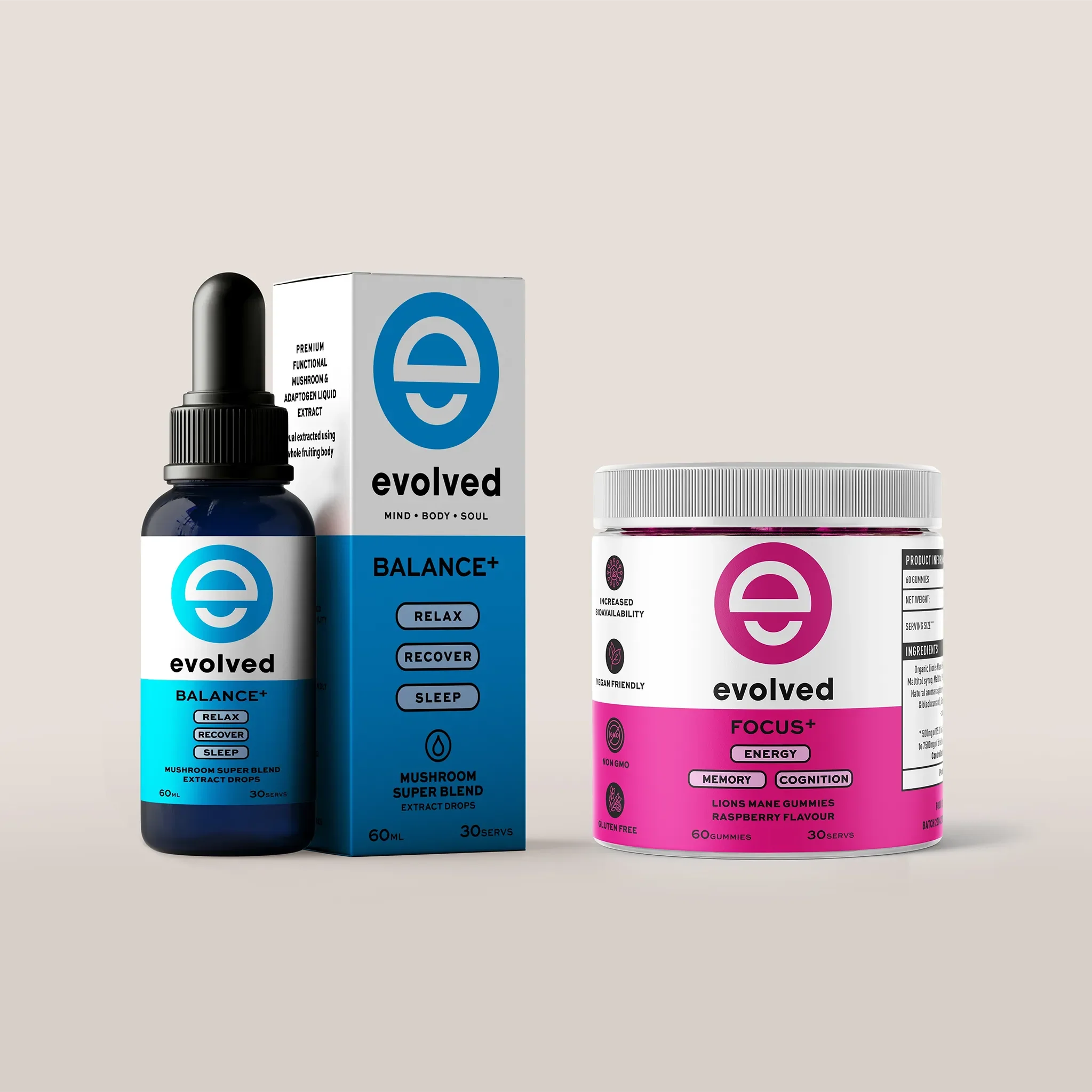 Evolved Daily Balance+ with Focus Gummies | Bundle