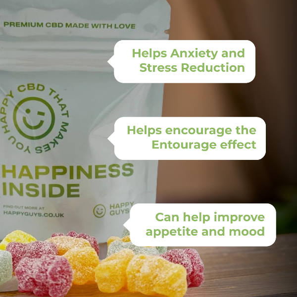 500mg CBD Gummies - Happy Bears - Shop Now At The CBD Hut 