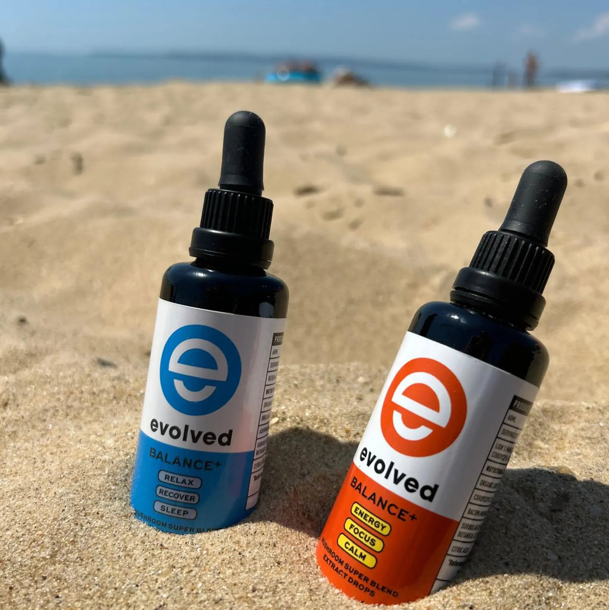 Evolved Mushroom Extract Samples - beach scene