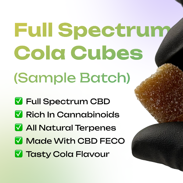 Happy Guys 50mg Full Spectrum CBD - Cola Cubes - Sample Batch Features