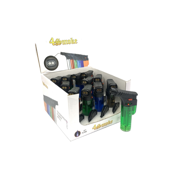 12 x 4Smoke Jet Flame Lighters - Shop Now At The CBD Hut 