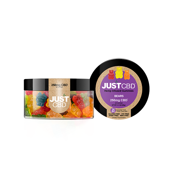 Just CBD 250mg Gummies - 88g - Shop Now At The CBD Hut 