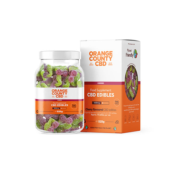 Orange County CBD 1600mg Gummies - Large Pack - Shop Now At The CBD Hut 