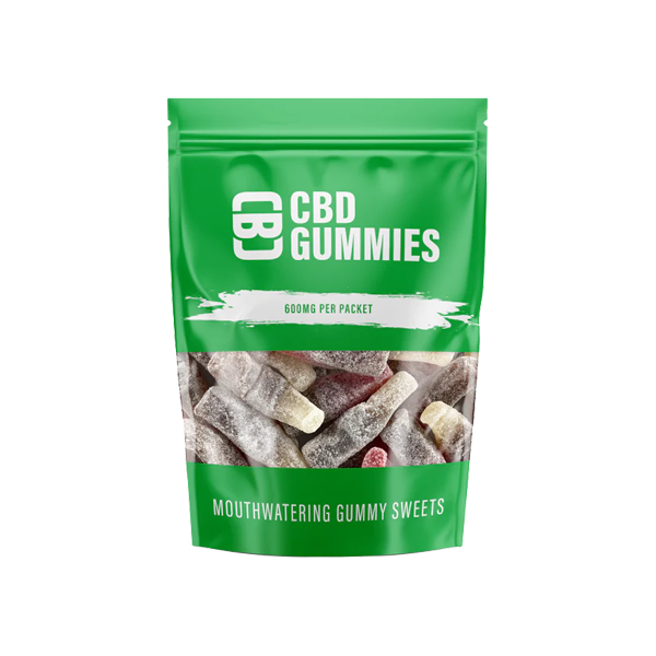 CBD Asylum 600mg Cola Gummies Ct Pouch (BUY 1 GET 2 FREE) - Shop Now At The CBD Hut 