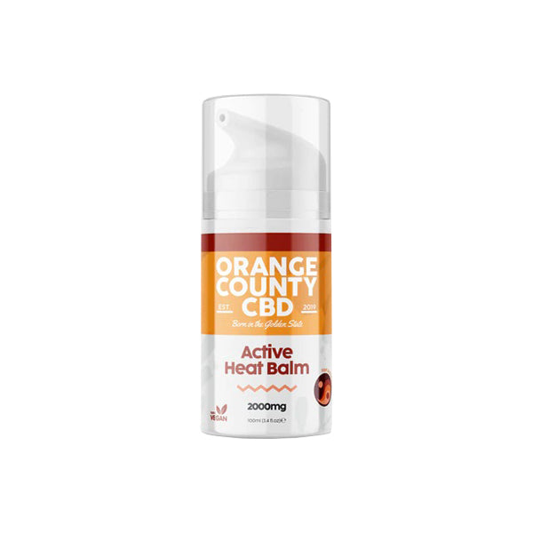 Orange County CBD 2000mg Active Heat Balm - 100ml - Shop Now At The CBD Hut 