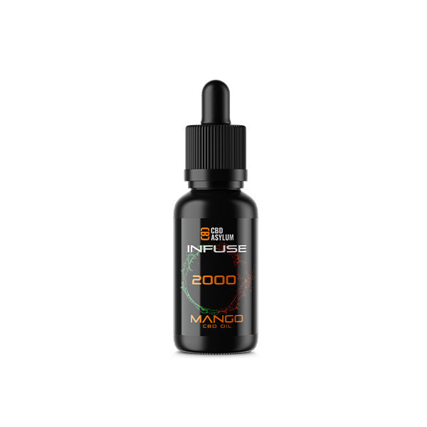 CBD Asylum Infuse 2000mg CBD Mango Oil - 30ml (BUY 1 GET 2 FREE) - Shop Now At The CBD Hut 