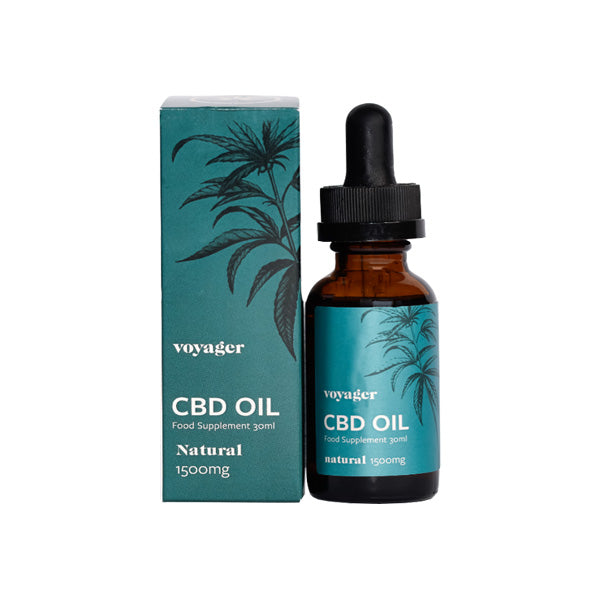 Voyager 1500mg CBD Natural Oil - 30ml - Shop Now At The CBD Hut 