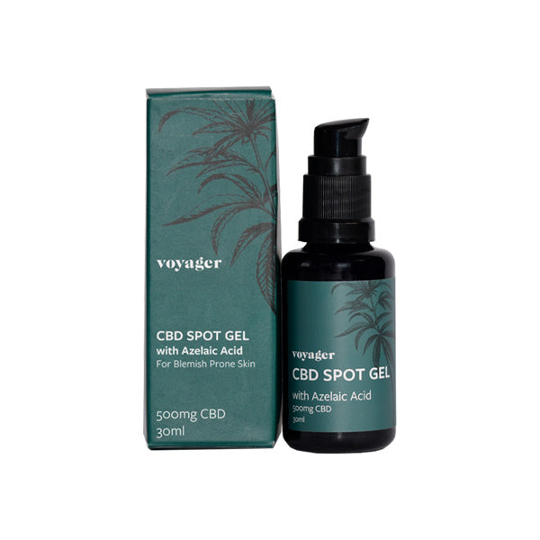 Voyager 500mg CBD Clarity Azelaic Acid Spot Gel - 100ml - Shop Now At The CBD Hut 