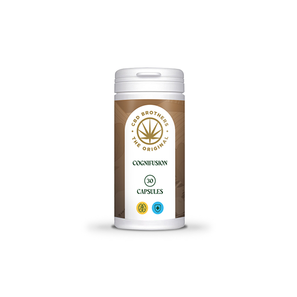 CBD Brothers Cognifusion 500mg Capsules - 30 Caps - Shop Now At The CBD Hut 