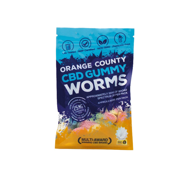 Orange County CBD 200mg Gummy Worms - Grab Bag - Shop Now At The CBD Hut 